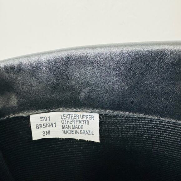 Naturalized Black Leather Calf Boots Women’s Size 8 - Picture 8 of 9